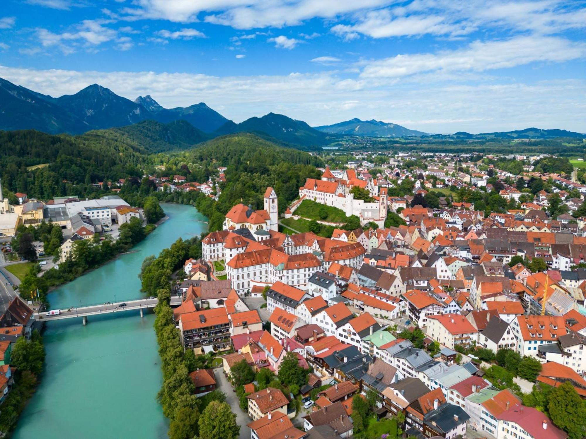 Chalet Im Haus Schlossblick Füssen Esterno foto